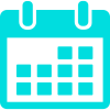 Calendar Icon Turquoise